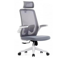 Кресло SitUp AMELIA A PL White (сетка Gray/ткань Gray)