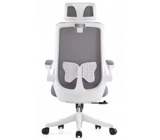 Кресло SitUp AMELIA A PL White (сетка Gray/ткань Gray)