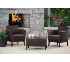 Набор садовой мебели Salemo 3-sofa set капучино
