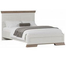 Кровать Marselle LOZ120х200 М 120*200 ясень снежный/дуб сонома темный (с металлическим основанием)