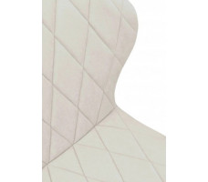 Стул  Гальваник Бергамо ткань Catania Ivory / белый