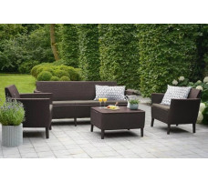 Набор садовой мебели Salemo 3-sofa set коричневый