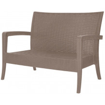 Диван садовый RATTAN OlaDom серый
