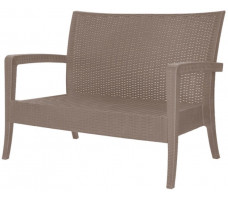 Диван садовый RATTAN OlaDom серый