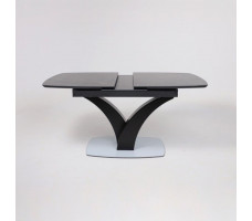Стол НОТР ДАМ MODERNE 1400(1800)*850 камень черный Greys Black /черный матовый