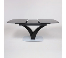 Стол НОТР ДАМ MODERNE 1400(1800)*850 камень черный Greys Black /черный матовый