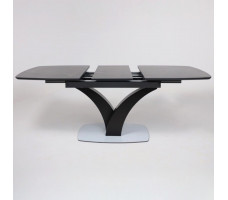 Стол НОТР ДАМ MODERNE 1400(1800)*850 камень черный Greys Black /черный матовый