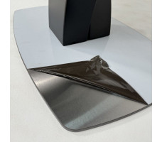 Стол НОТР ДАМ MODERNE 1400(1800)*850 камень черный Greys Black /черный матовый
