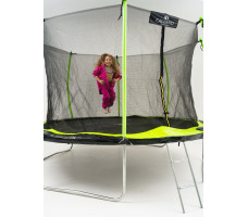 Батут с защитной сеткой Calviano 374 см - 12ft INSIDE master green (зеленый)