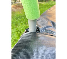 Батут с защитной сеткой Calviano 374 см - 12ft INSIDE master green (зеленый)