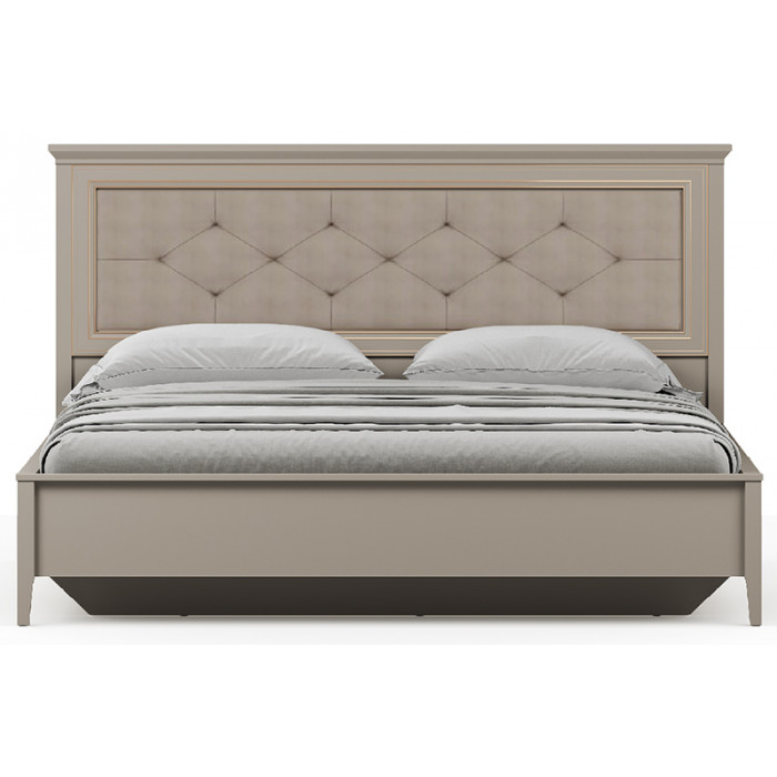 Кровать Classic LOZ180х200 Д 180*200 глиняный серый (с гибким основанием) с мягким изголовьем