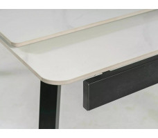 Стол обеденный Signal JOHN (Джон) (120-180)*85 белый/черный
