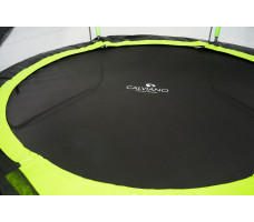 Батут с защитной сеткой Calviano 252 см - 8ft OUTSIDE master GREEN (зеленый)