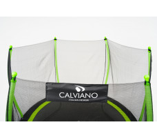 Батут с защитной сеткой Calviano 252 см - 8ft OUTSIDE master GREEN (зеленый)