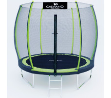 Батут с защитной сеткой Calviano 252 см - 8ft OUTSIDE master GREEN (зеленый)