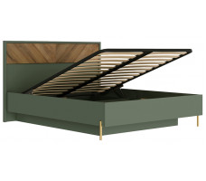 Кровать Siena LOZ160х200 160*200 с подъемным механизмом дымчатый зеленый/дуб вотан