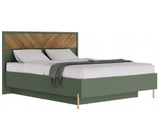 Кровать Siena LOZ160х200 160*200 с подъемным механизмом дымчатый зеленый/дуб вотан