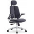 Кресло SitUp KWIN Black chrome (ткань Black/Black)