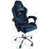 Вибромассажное кресло Calviano Nero blue plush ткань синий