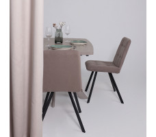 Стул Rommy b05 latte lux/черный