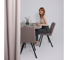 Стул Rommy b05 latte lux/черный