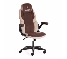 Кресло TetChair BAZUKA флок , коричневый/бежевый/коричневый