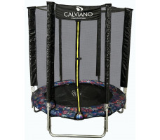 Батут с защитной сеткой Calviano 140 см (4,5ft) light складной SMILE