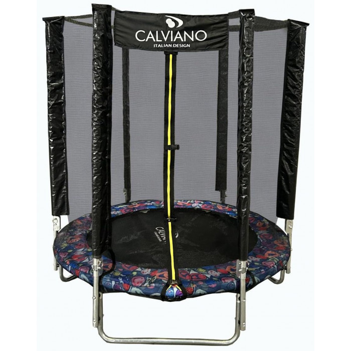 Батут с защитной сеткой Calviano 140 см (4,5ft) light складной SMILE
