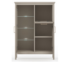 Тумба Classic KOM1W1D1B 95*40,5*133 глиняный серый (с подсветкой)