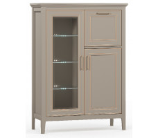 Тумба Classic KOM1W1D1B 95*40,5*133 глиняный серый (с подсветкой)