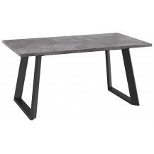 Стол раздвижной LOFT LUX-160 160(205)*90 дымчатая керамика/черный Стол раздвижной LOFT LUX-160 160(205)*90 дымчатая керамика/черный