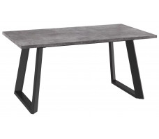 Стол раздвижной LOFT LUX-160 160(205)*90 дымчатая керамика/черный