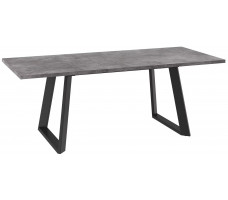Стол раздвижной LOFT LUX-160 160(205)*90 дымчатая керамика/черный