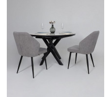 Стул Michael b22 grey lux/черный