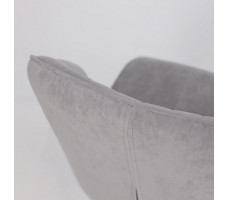 Стул Michael b22 grey lux/черный