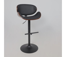 Стул барный AksHome ROCKER (Рокер) экокожа черный/черный