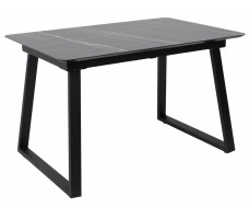 Стол AV 1208 HPL+МДФ 1200 (1600)*800 Черный тунис/черный