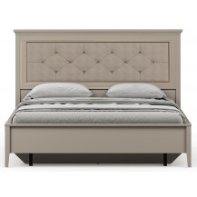 Кровать Classic LOZ160х200 М 160*200 глиняный серый (с металлическим основанием) с мягким изголовьем Кровать Classic LOZ160х200 М 160*200 глиняный серый (с металлическим основанием) с мягким изголовьем