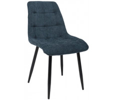 Стул AksHome CARIS (Карис) синий микровелюр CD2302-16/черный