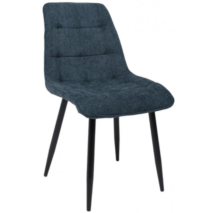 Стул AksHome CARIS (Карис) синий микровелюр CD2302-16/черный