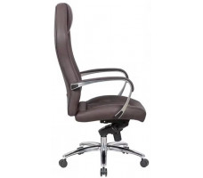 Кресло SitUp APOLLO chrome (экокожа Dark Brown/Dark Brown)