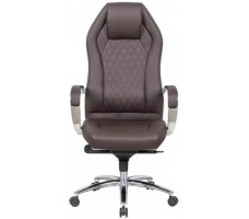 Кресло SitUp APOLLO chrome (экокожа Dark Brown/Dark Brown)