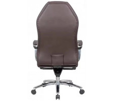Кресло SitUp APOLLO chrome (экокожа Dark Brown/Dark Brown)