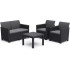 Комплект мебели Claire 2-seater Set (2х-местный диван, 2 кресла, столик) графит