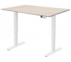Стол с регулируемой высотой Wooden Unique Ergo Desk White 130*75*2,7 см (натуральное дерево) скошенный край