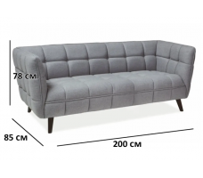 Диван SIGNAL CASTELLO VELVET 3 Bluvel14