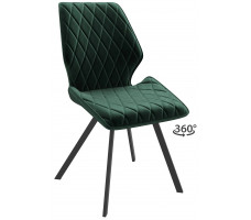 Стул поворотный Rafael-R d13 dark green lux/черный