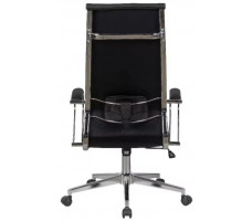 Кресло SitUp MIKE chrome (экокожа Black/Black)