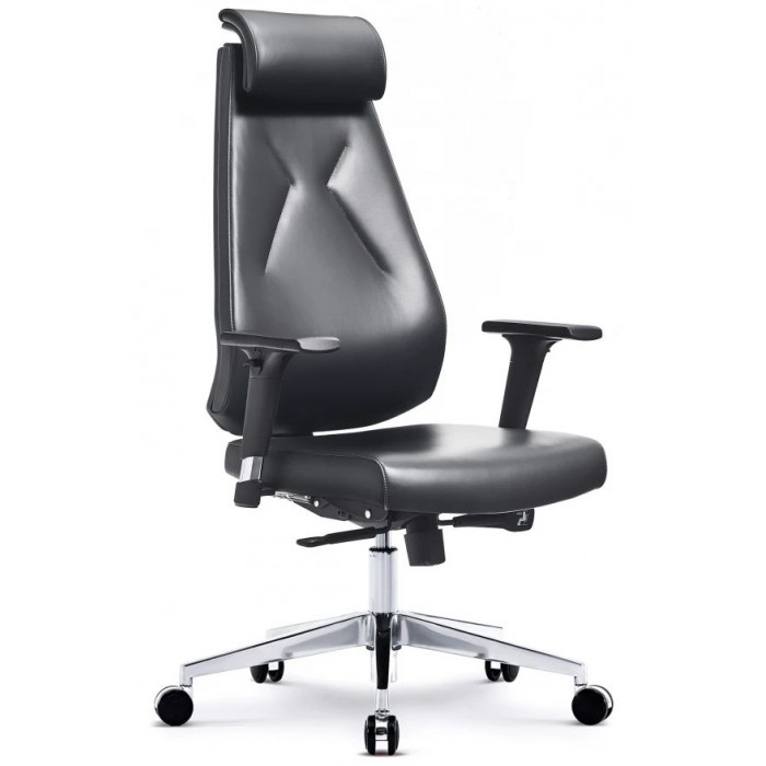 Кресло SitUp Mars (Марс) Black Chrome экокожа черный