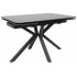 Стол РЕЙН NEW 1200(1840)*800 камень черный Greys Black/черный матовый